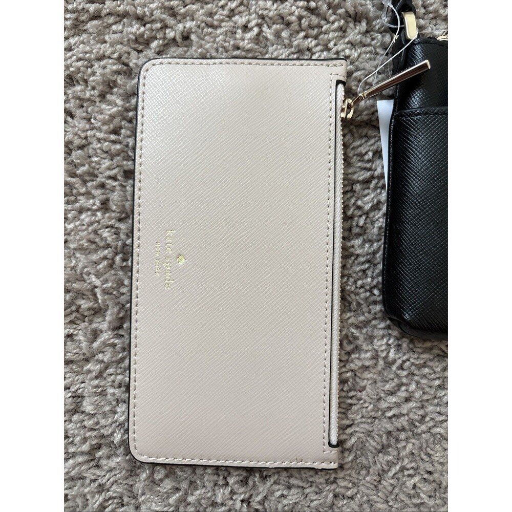 Kate Spade New York Textured Leather Crossbody Bag with Removable Pouch New - Picture 2 of 9